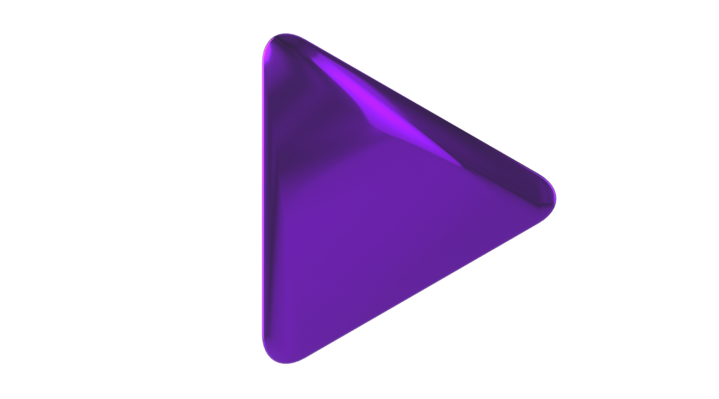 a purple triangle on a white background