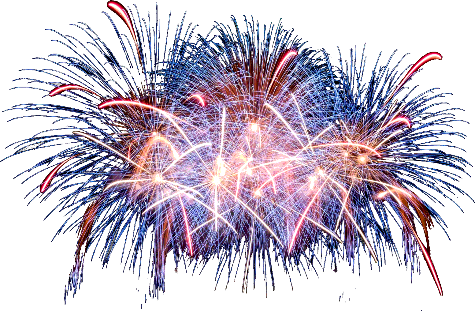 colorful fireworks png clipart