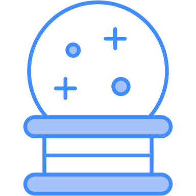 a snow globe on top of a table
