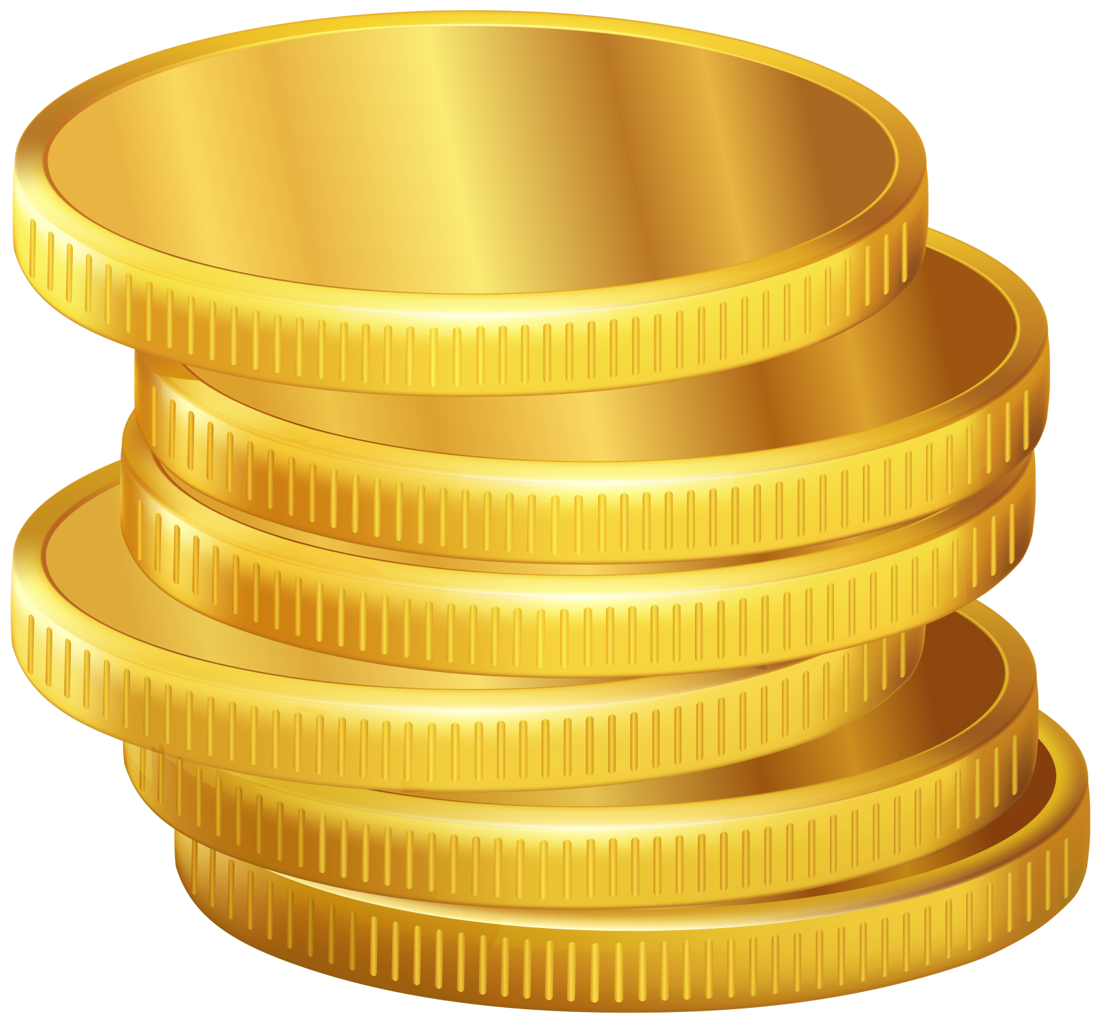 a stack of gold coins