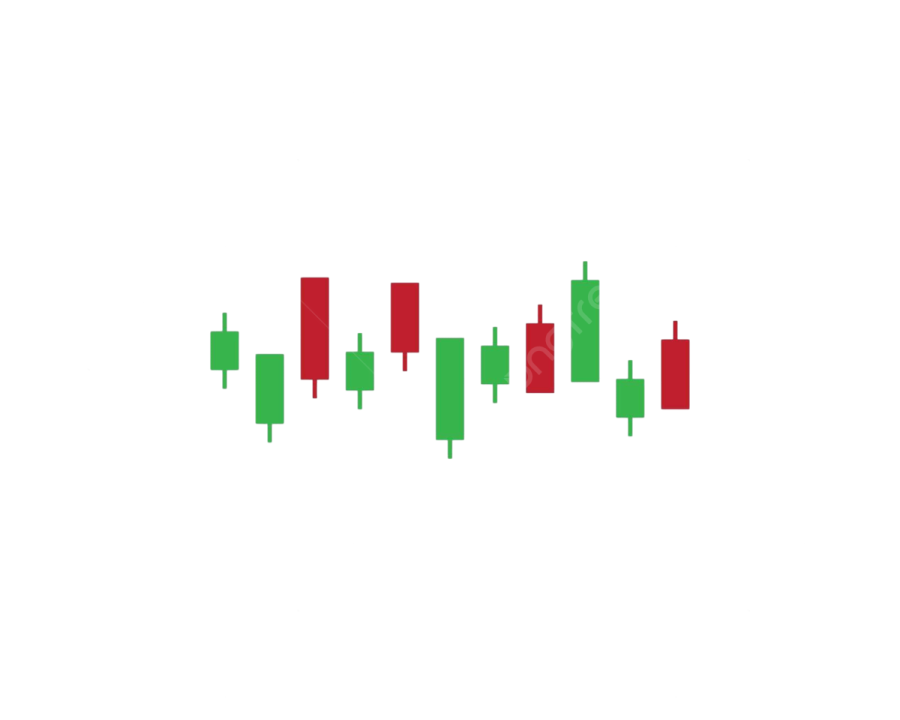 a red and green candles pattern on a white background
