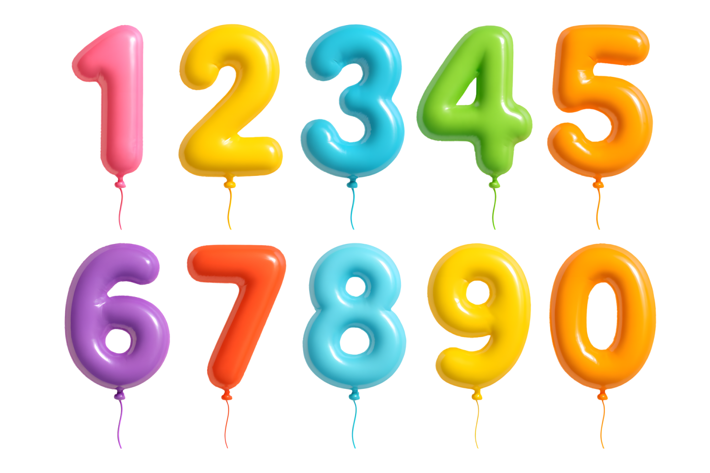 a number of balloons in different colors