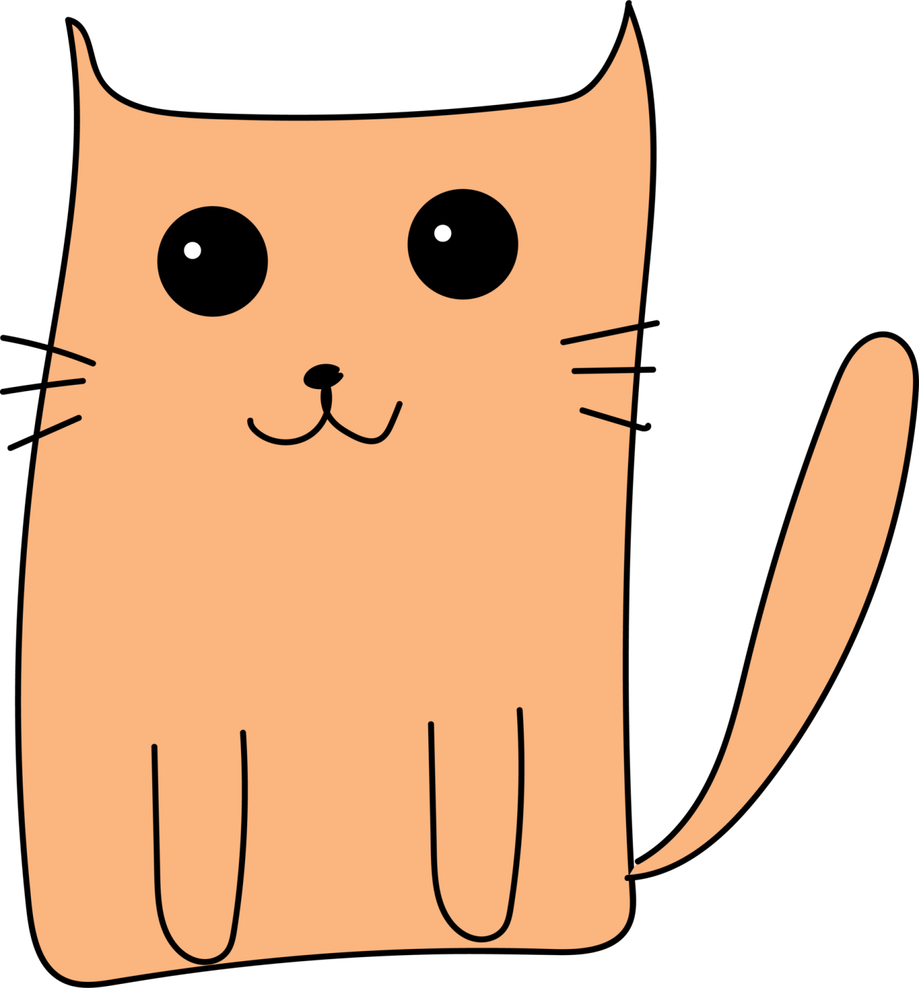an orange cat with black eyes