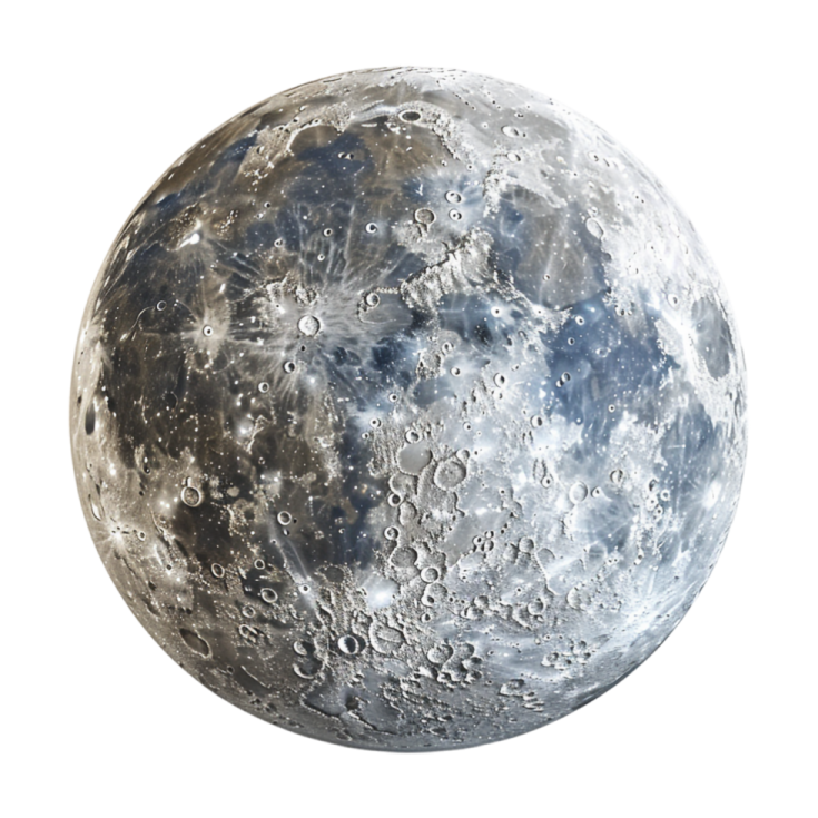 an image of the moon on a white background
