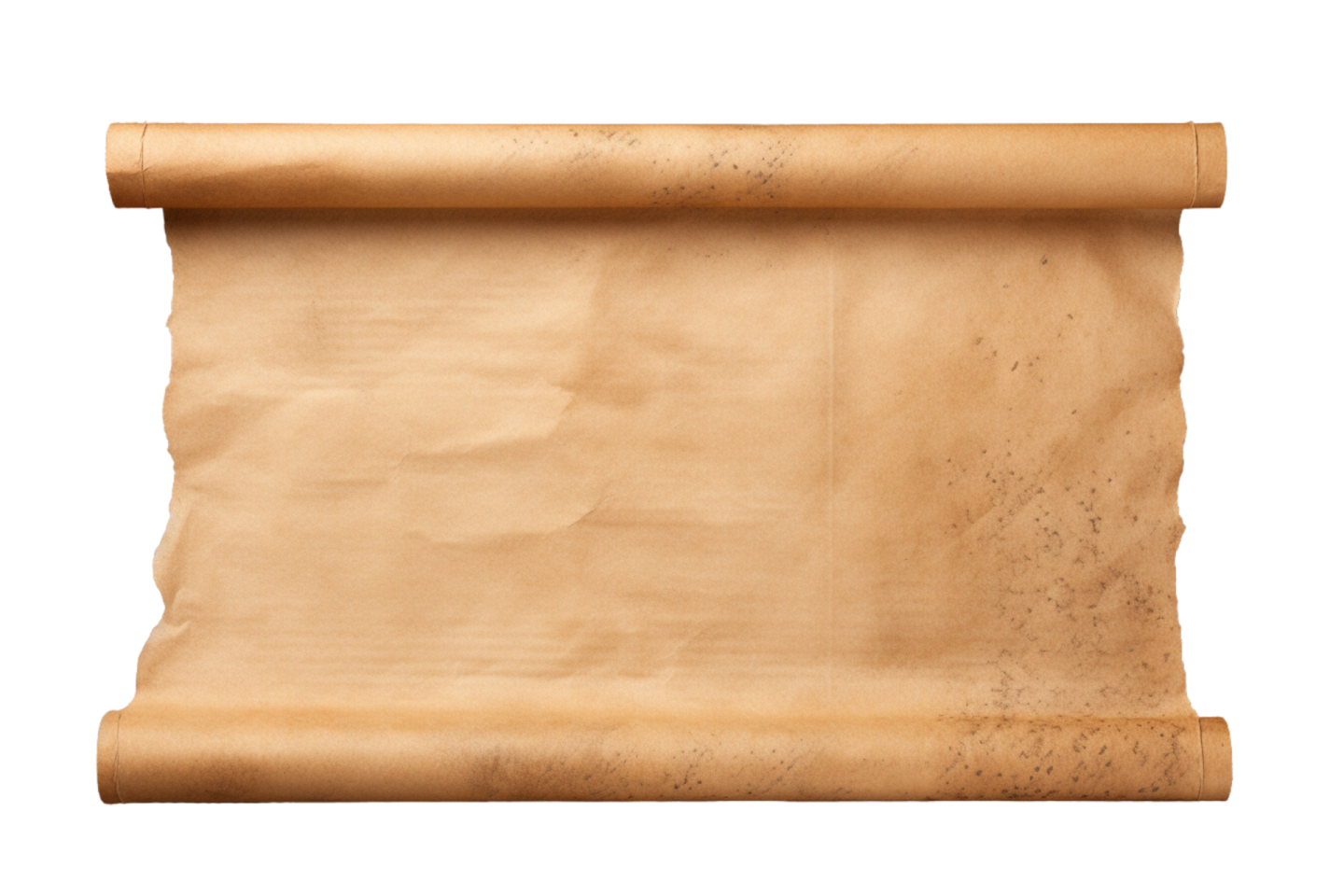 an old scroll on a white background