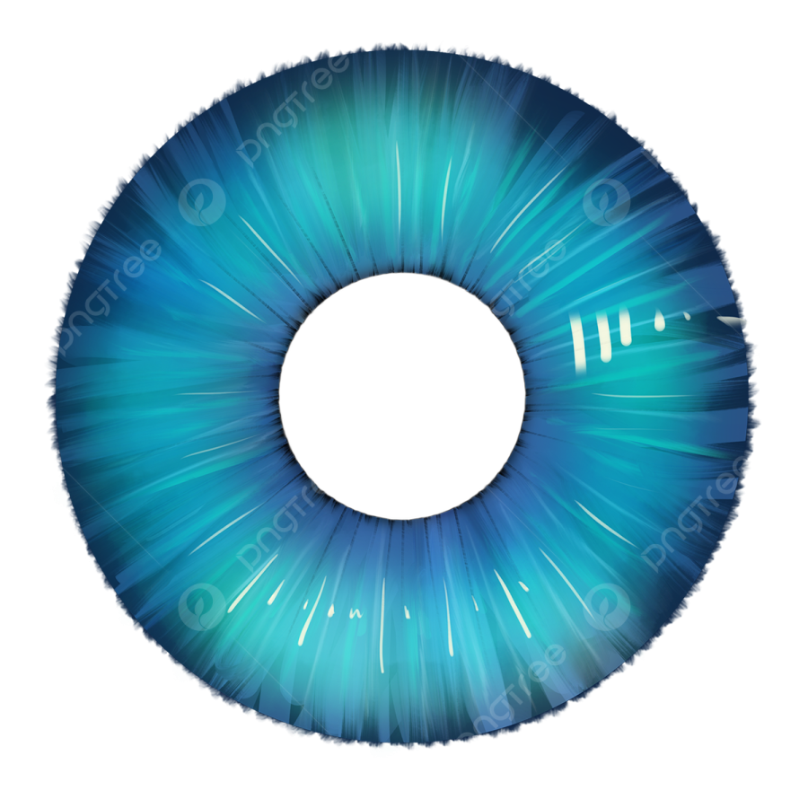 a close up view of an eye with blue iris
