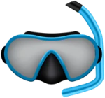 a pair of scuba goggles