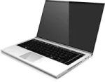 an open laptop computer on a white background