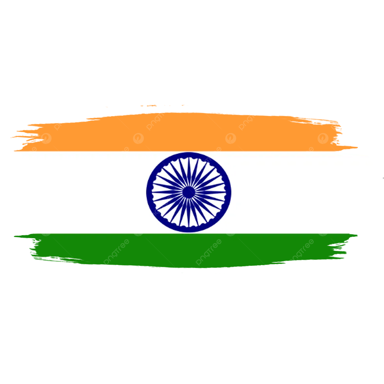 the indian flag on a white background
