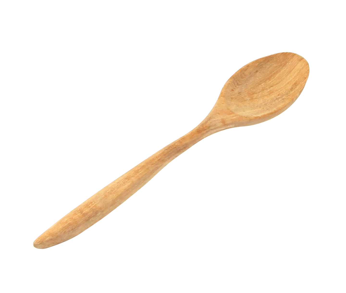 a wooden spoon on a white background