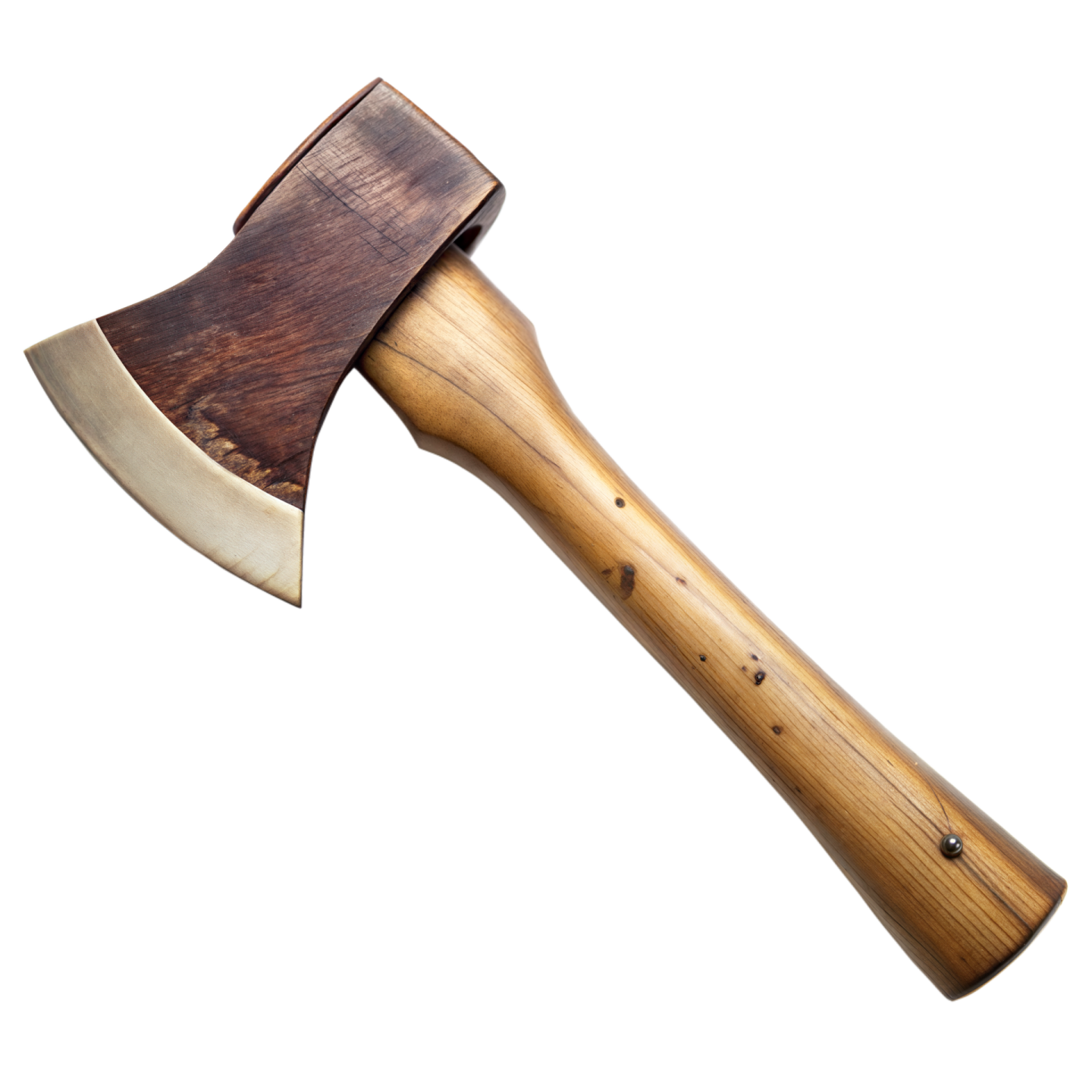 an axe on a white background