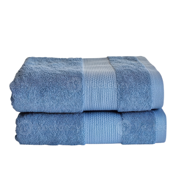 a pair of towels on a white background