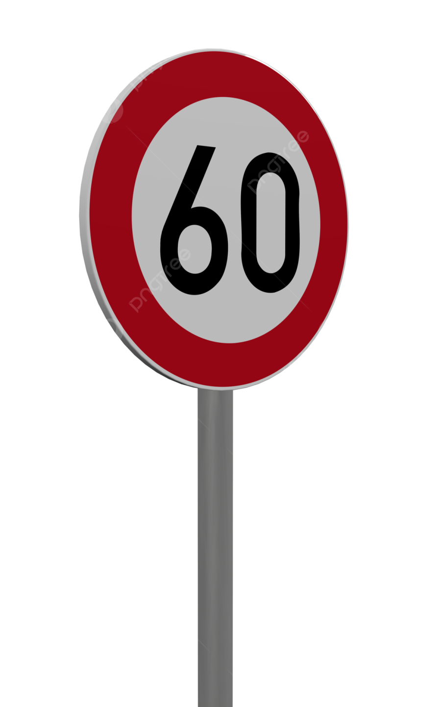 a road sign with the number 60 on it