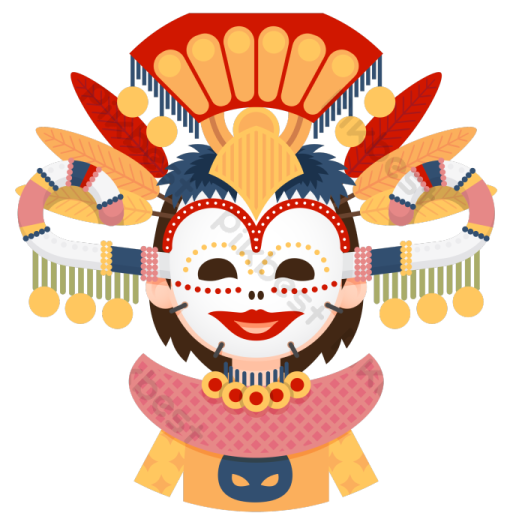 an illustration of a girl wearing a mask