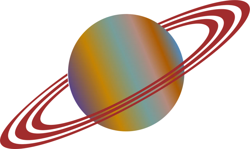 an image of the planet with a ring around it