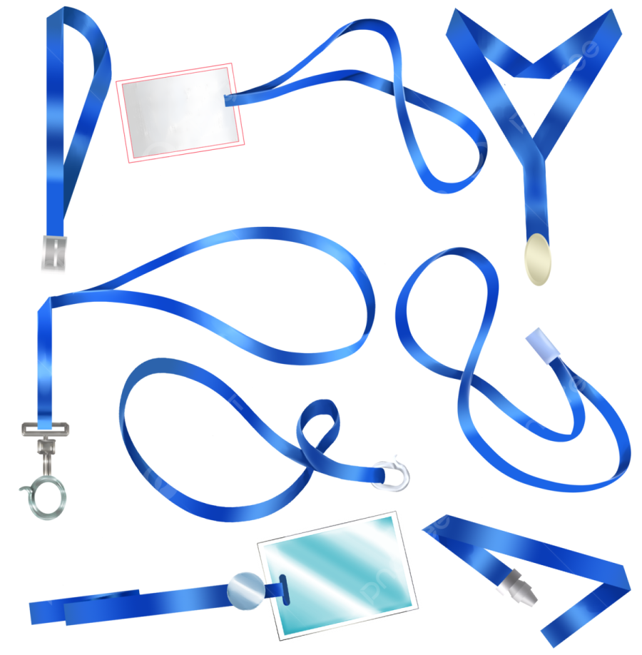 blue ribbon on white background