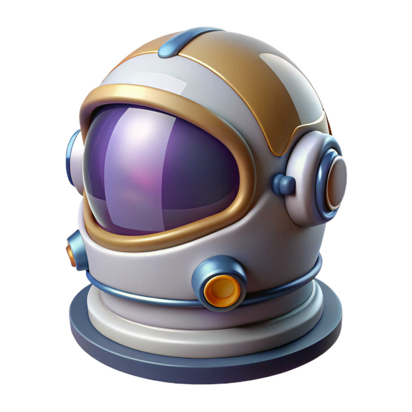 an astronaut's helmet on a white background