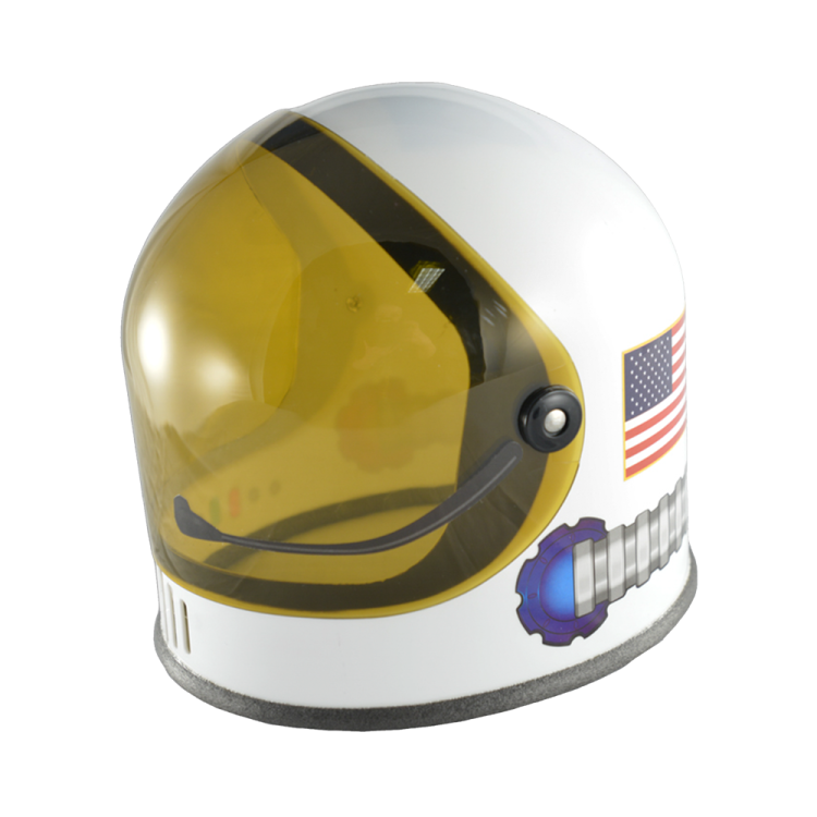 a helmet with an american flag on it