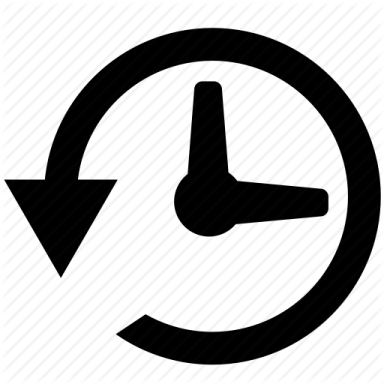 a clock icon on a white background