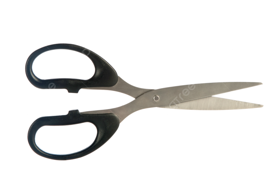 a pair of scissors on a white background