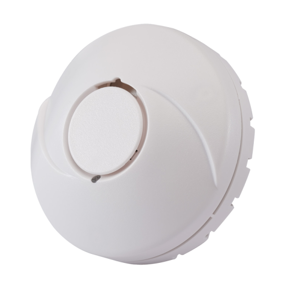 a smoke detector on a white background