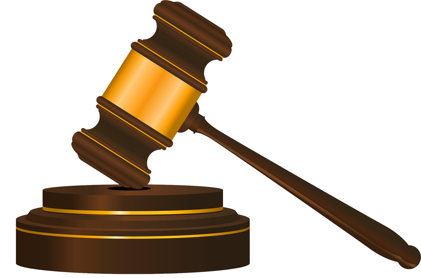 a wooden judge's gaven