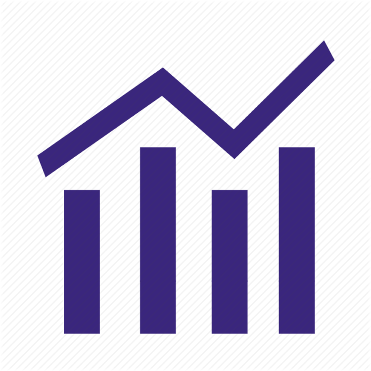 a bar graph icon