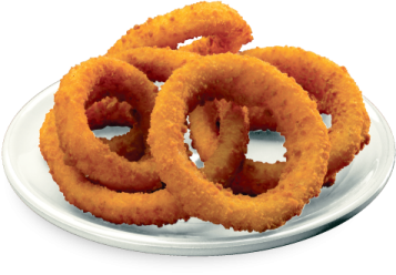 a plate of onion rings