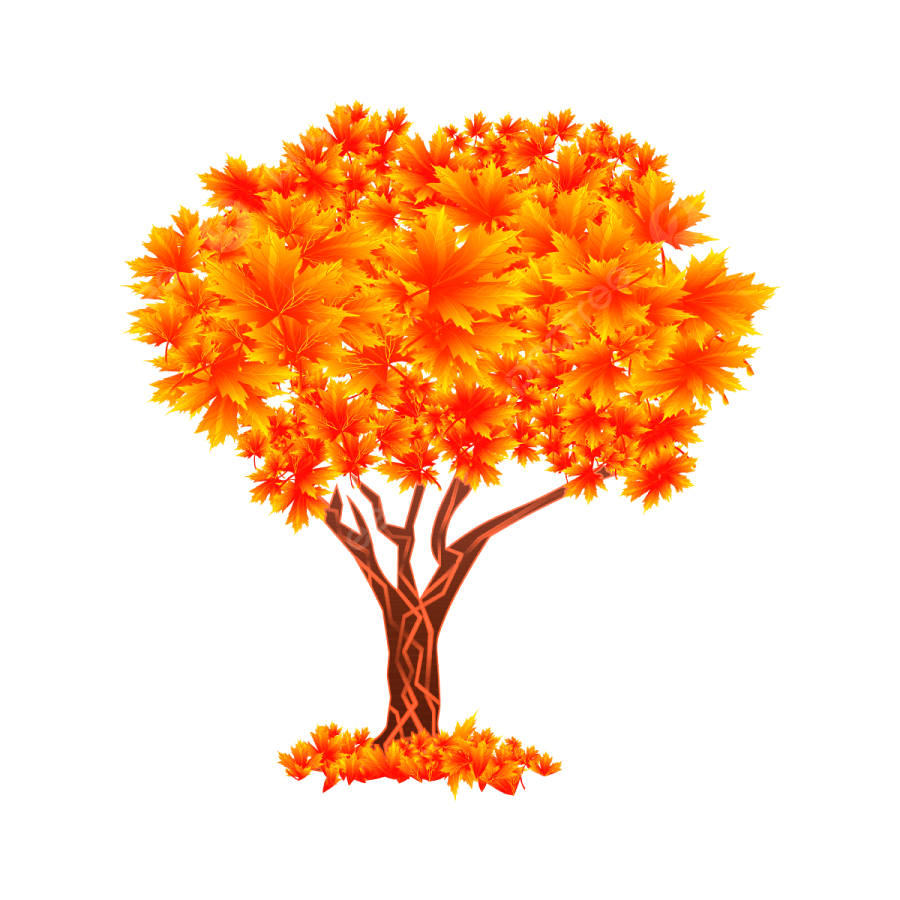 a tree with yellow leaves on it