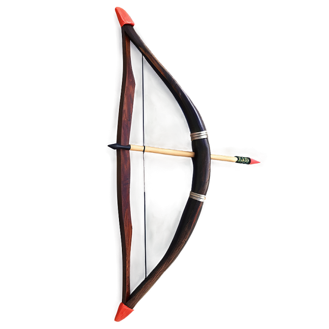 a bow and arrow on a white background