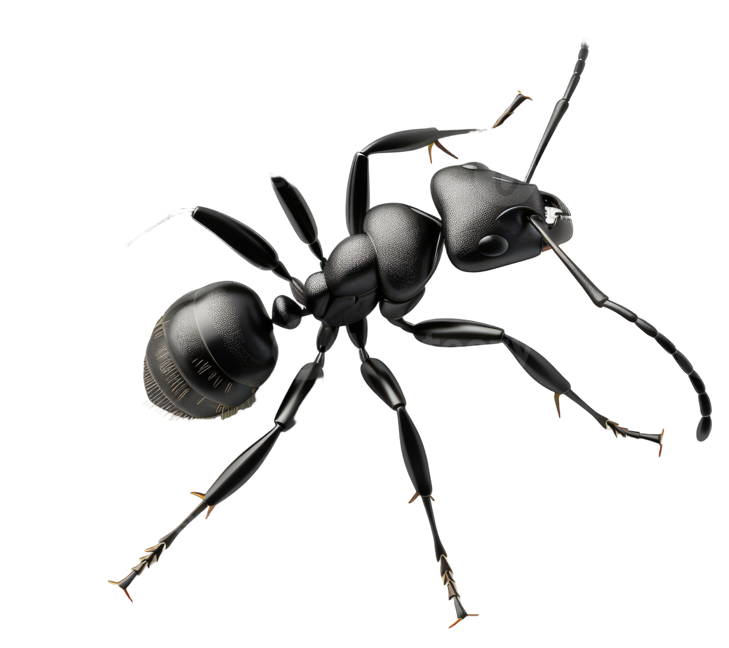 a 3d rendering of a black widow spider