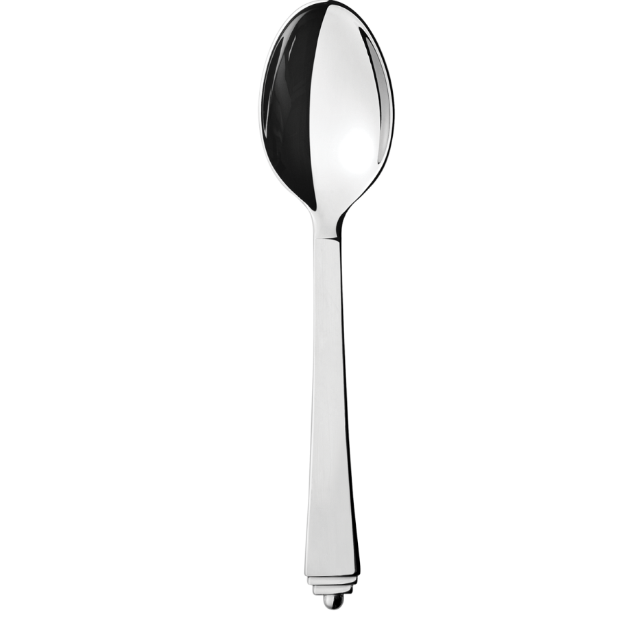 a spoon with a black handle on it