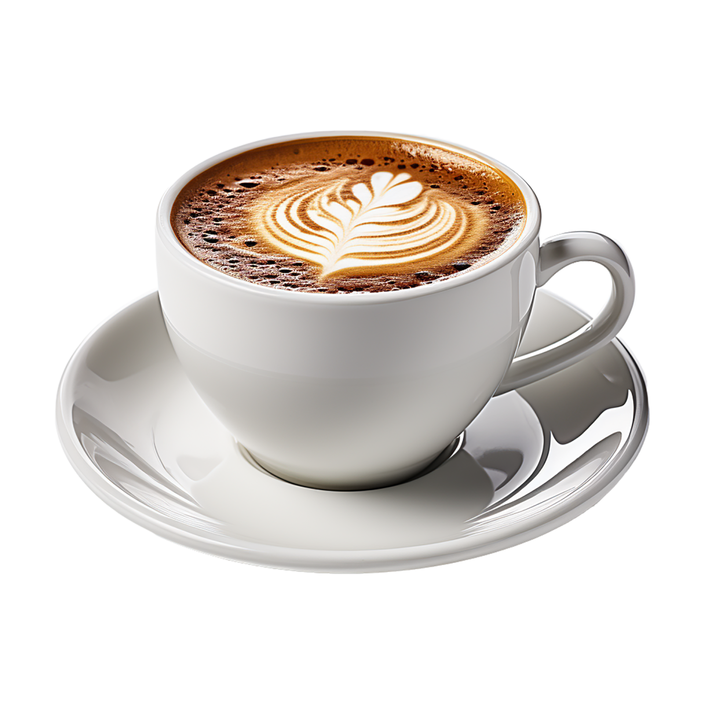 a cup of coffee on a saucer