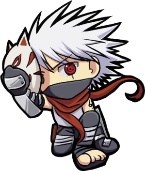 a drawing of an anime character with white hair and red eyes