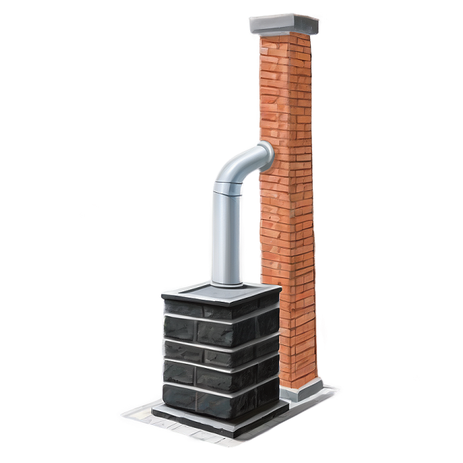 an image of a chimney on a white background