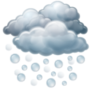 a cloud with rain on it
