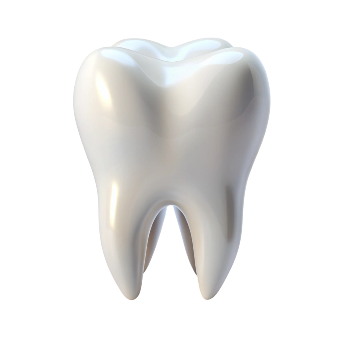 a tooth on a white background