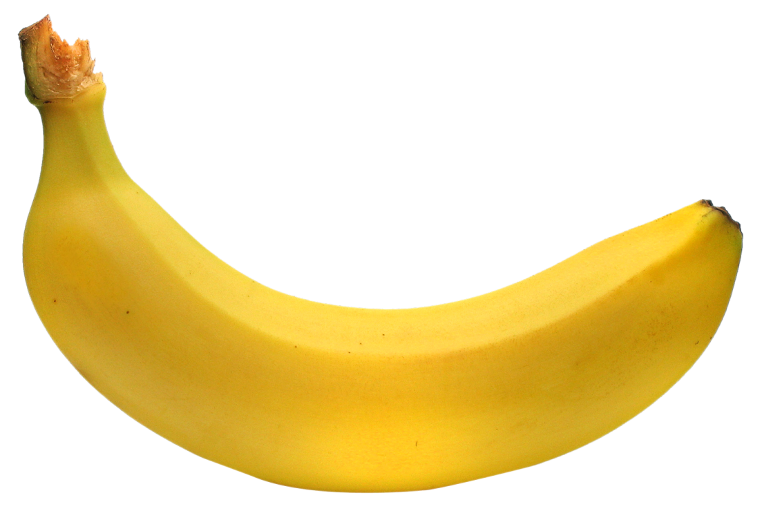 a banana on a white background