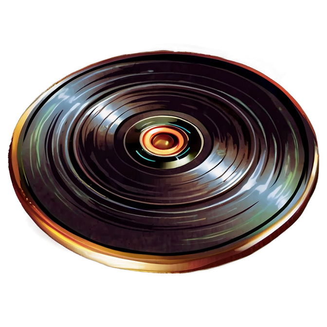 a close up view of an old vinyl record