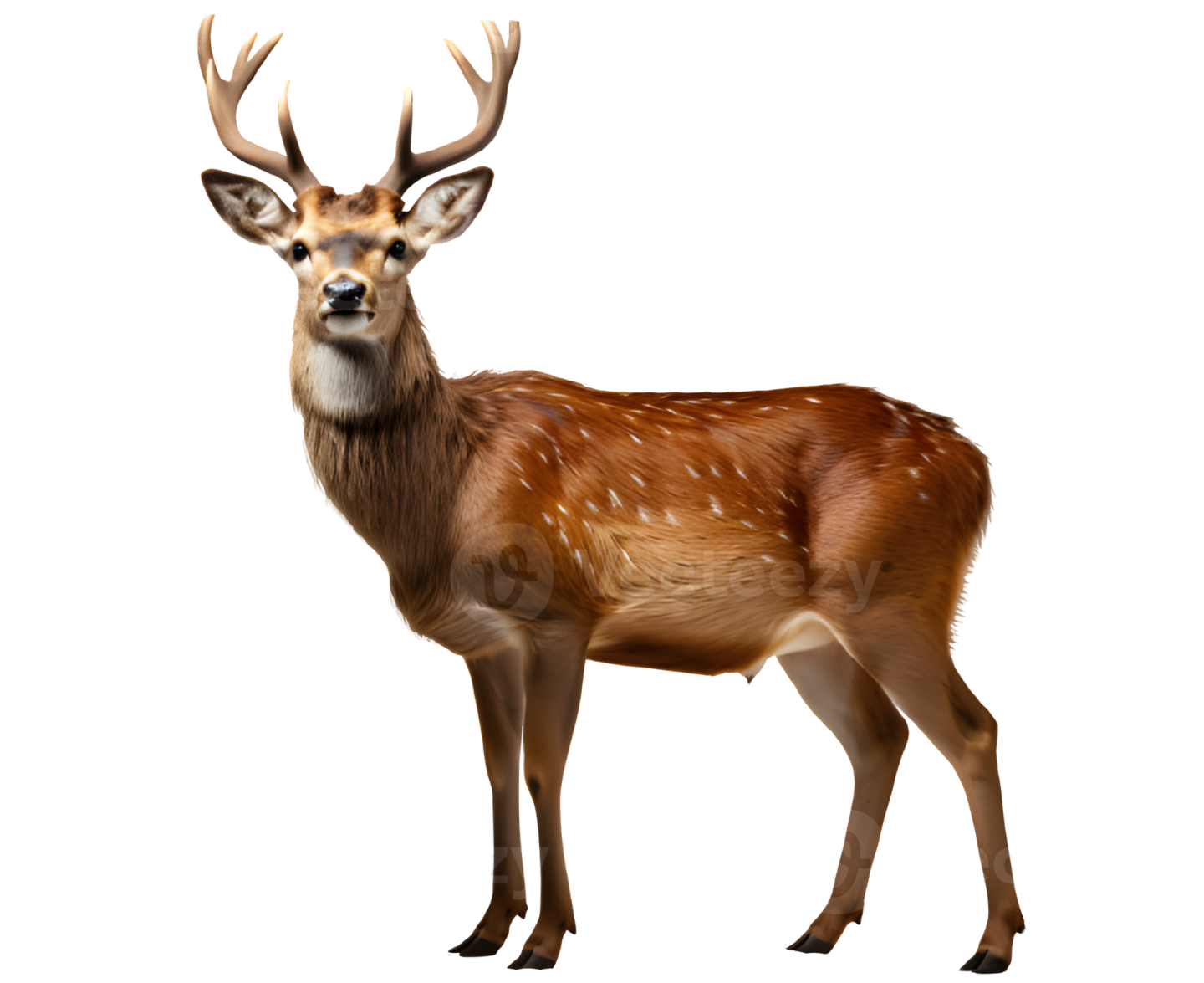 3d digital illustration of a deer isolated on white background