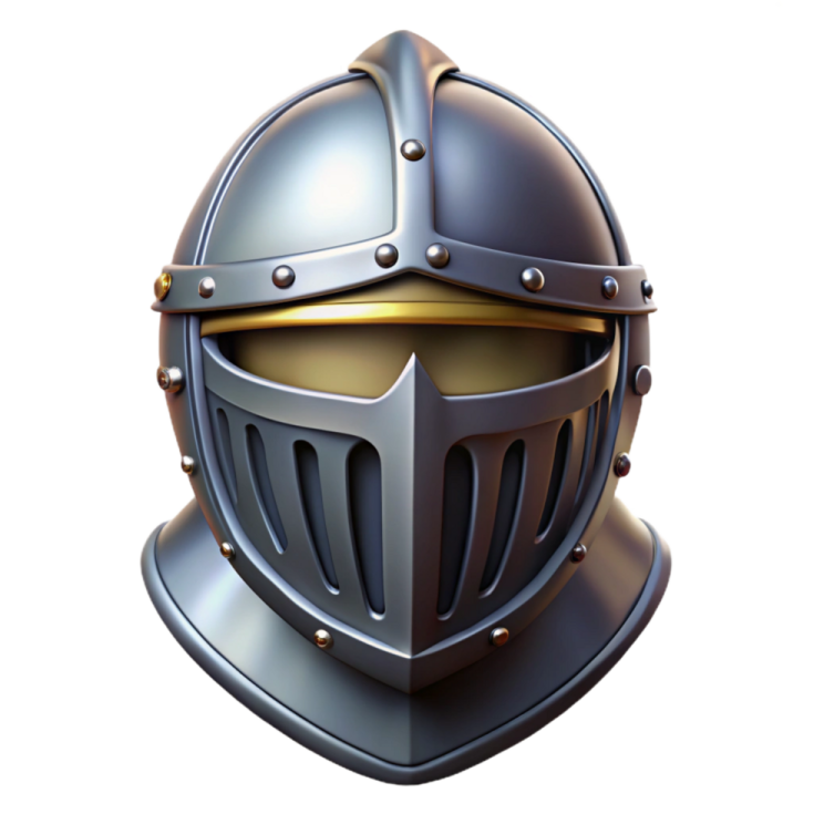an image of a medieval helmet
