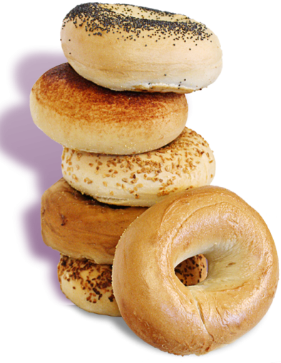 a stack of donuts