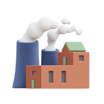 an image of a building with smoke coming from it