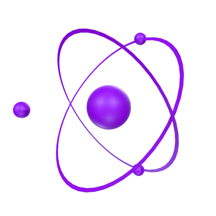 an image of a purple sphere and two spheres