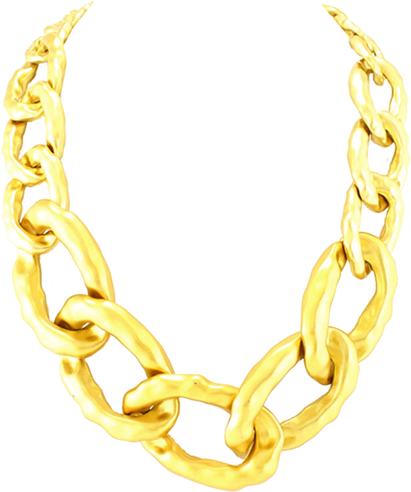 a gold chain necklace