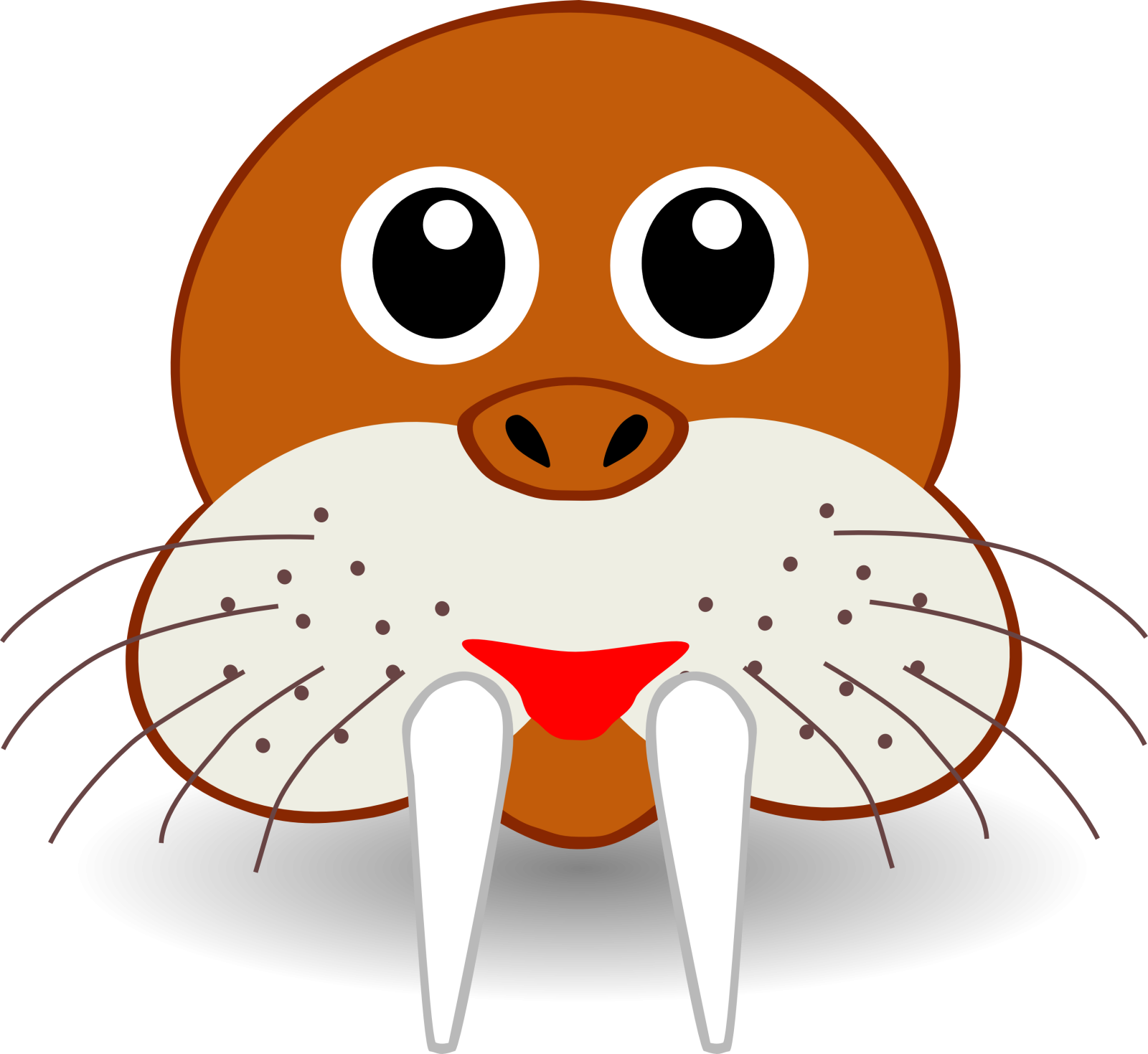 a cartoon beaver with its mouth open