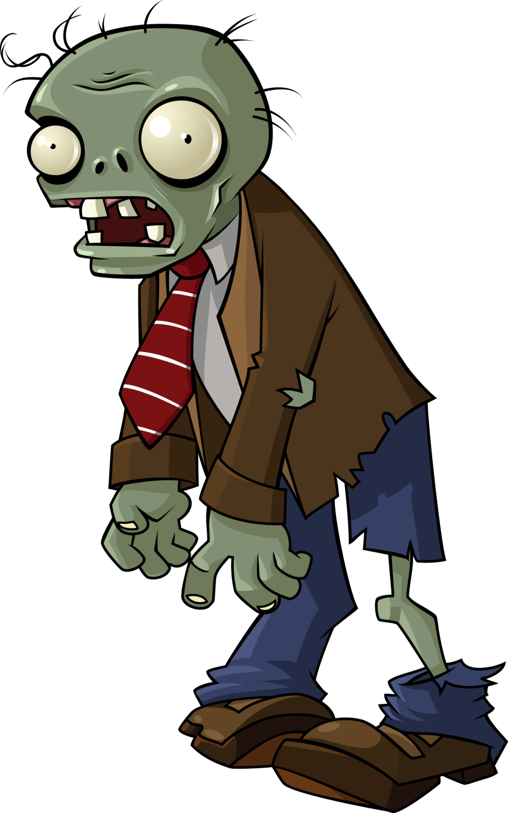 a cartoon zombie in a suit and tie