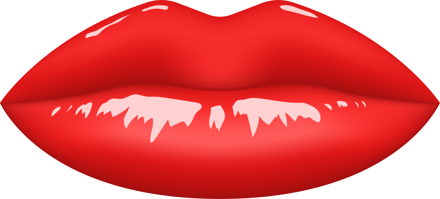 a red lips clipart