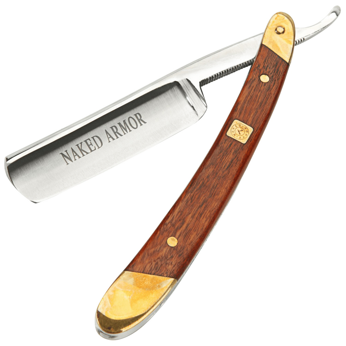 a knife with a wooden handle on it