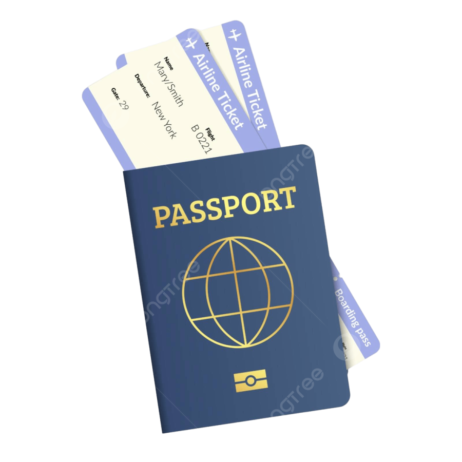 a passport with the word passport on it